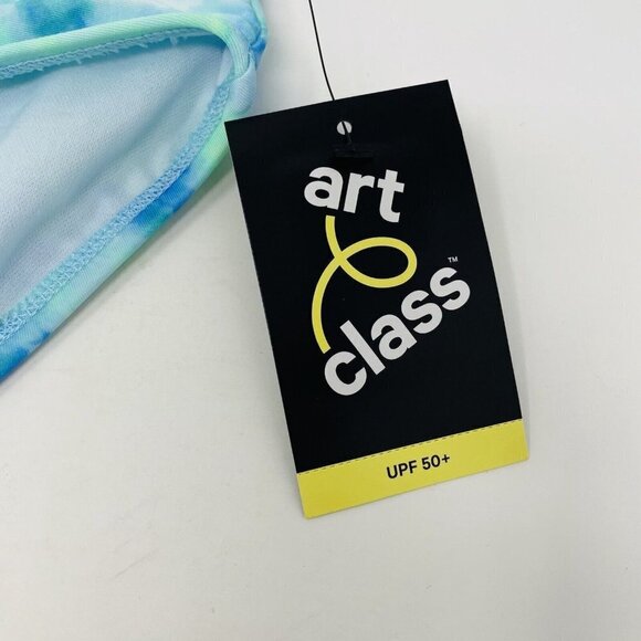 Art Class Girls Size Medium 8 Tie-Dye Bikini Swimsuit Bottoms in Green/Blue 1869 - Picture 4 of 7